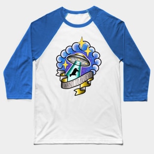 UFO Cow Baseball T-Shirt